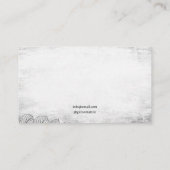 Grunge Zwart-Wit Crow Tattoo Artiest Visitekaartje (Achterkant)