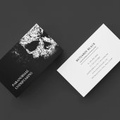  Grunge zwarte Gotische schedel Visitekaartje