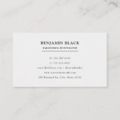  Grunge zwarte Gotische schedel Visitekaartje (Achterkant)