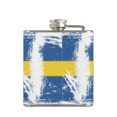 Grunge Zweden vlag Heupfles (Achterkant)