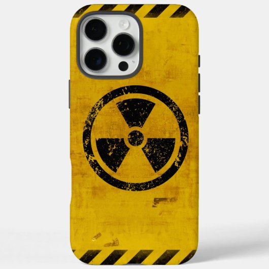 Grunged Background Hazard Radiation Warning iPhone Case-Mate iPhone Case (Achterkant)