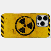 Grunged Background Hazard Radiation Warning iPhone Case-Mate iPhone Case (Achterkant (horizontaal))