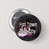 Grunged City Ronde Button 5,7 Cm (Voorkant /achterkant)