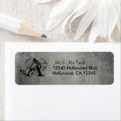 Grunged Custom Monogram Etiket (Insitu)