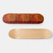 Grunged Damask Persoonlijk Skateboard (Horizontaal)