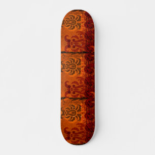 Grunged Damask Persoonlijk Skateboard