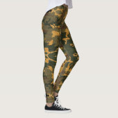 Grunged Green Camouflage.. Leggings (Rechts)