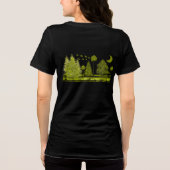 Grunged Pines Moon - Tri-Blend Shirt (Achterkant)