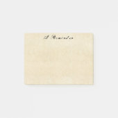 Grungey Old Parchment Paper Post-it Notes (Voorkant)