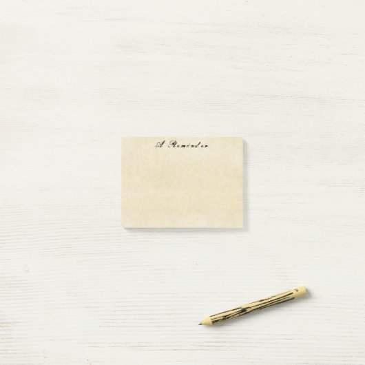 Grungey Old Parchment Paper Post-it Notes (Op bureau)