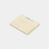 Grungey Old Parchment Paper Post-it Notes (Schuin)