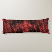 Grungy 3D-trapsgewijze vierkantjes met koolstofvle Lichaamskussen (Achterkant)