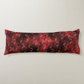 Grungy 3D-trapsgewijze vierkantjes met koolstofvle Lichaamskussen (Voorkant)