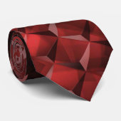 Grungy 3D-trapsgewijze vierkantjes met koolstofvle Stropdas (Opgerold)