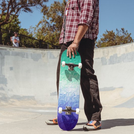 Grungy Abstract MLM Mannen Loving Mannen Pride Fla Persoonlijk Skateboard (Buiten 2)