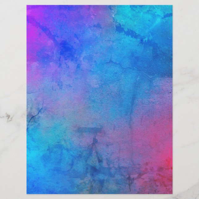 Grungy Abstract Multicolor Scrapbook Paper (Voorkant)