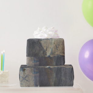 Grungy Abstract Slate Design Cadeaupapier