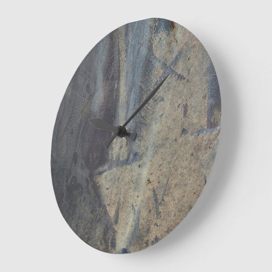 Grungy Abstract Slate Design Grote Klok (Hoek)
