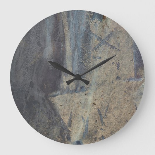 Grungy Abstract Slate Design  Grote Klok (Voorkant)