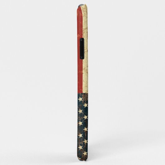 Grungy American Flag Case-Mate iPhone Case (Achterkant/rechts)