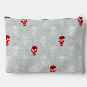 Grungy Anatomische Schedel Polkadots rood wit Etui (Achterkant)