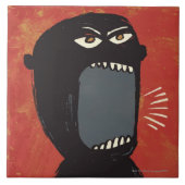 Grungy Angry Man Tegeltje (Voorkant)