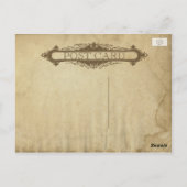 Grungy Antiek Gevlekt Blank Papier - Rustieke DIY Briefkaart (Achterkant)
