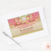 Grungy Art Abstact met Logo Stickers (Envelop)