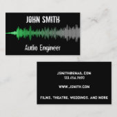 Grungy Audio Wave Visitekaartje (Voorkant / Achterkant)