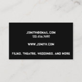 Grungy Audio Wave Visitekaartje (Achterkant)