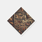Grungy Autumnal Muddy Leaves & Twigs Decoupage Servet (Hoek)
