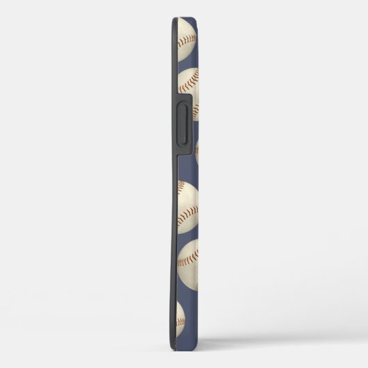 Grungy baseballetjes, monogegrammeerd Case-Mate iPhone case (Achterkant / Rechts)