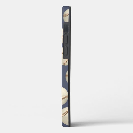 Grungy baseballetjes, monogegrammeerd Case-Mate iPhone case (Achterkant / Links)