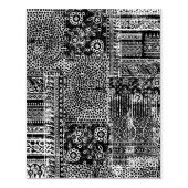 Grungy batik decoratieve textuur rubberen stempel (Afrduk)