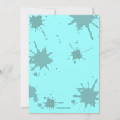 Grungy BBQ Moderne Uitnodiging (Achterkant)