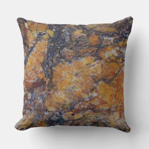 Grungy Brown Faux Marble Texture Kussen