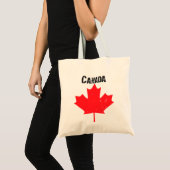 Grungy Canadian Maple Leaf Tote Bag (Voorkant (product))