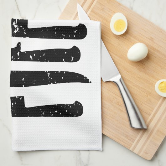 Grungy chef's messen illustreren t-towel theedoek (Quarter Fold)