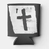 Grungy Christelijk Cross Blikjeskoeler (Voorkant)