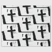 Grungy Christelijk Cross Cadeaupapier (Vlak)