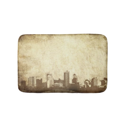 Grungy city background badmat (Voorkant)