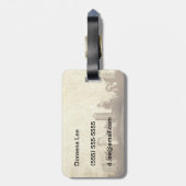 Grungy city background bagagelabel (Achterkant verticaal)