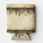 Grungy city background blikjeskoeler (Achterkant)