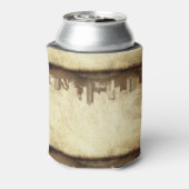 Grungy city background blikjeskoeler (Blikje Achterkant)