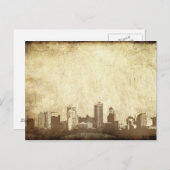 Grungy city background briefkaart (Voorkant / Achterkant)