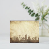 Grungy city background briefkaart (Staand voorkant)