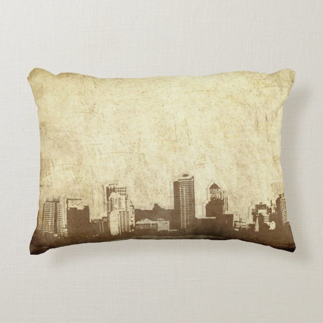 Grungy city background decoratief kussen (Voorkant)