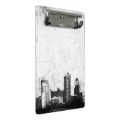 Grungy city background in zwart-wit mini klembord (Schuin)