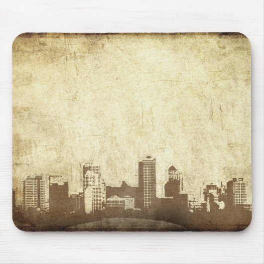 Grungy city background muismat (Voorkant)