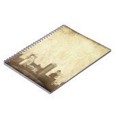 Grungy city background notitieboek (Linkerzijde)